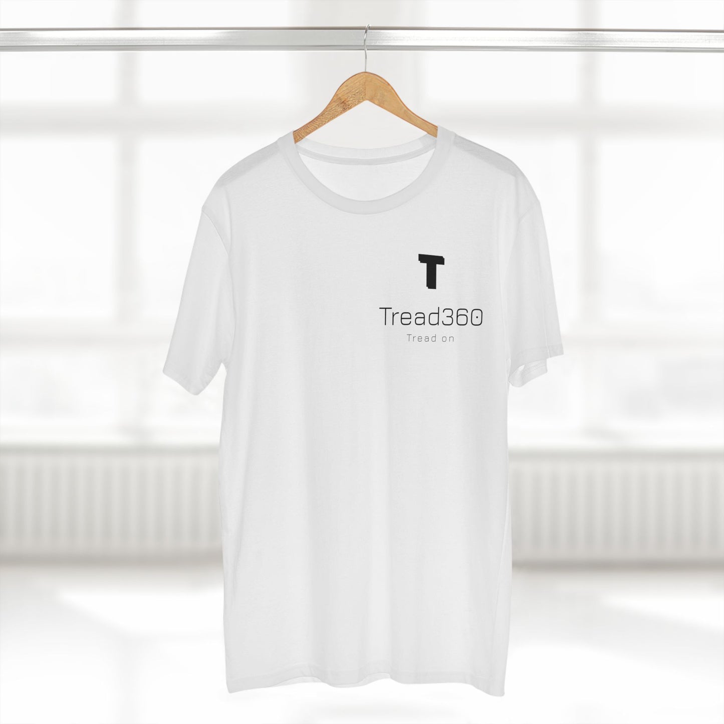 Minimalist Graphic Tee - Tread360 "Tread On" Design for Everyday Wear