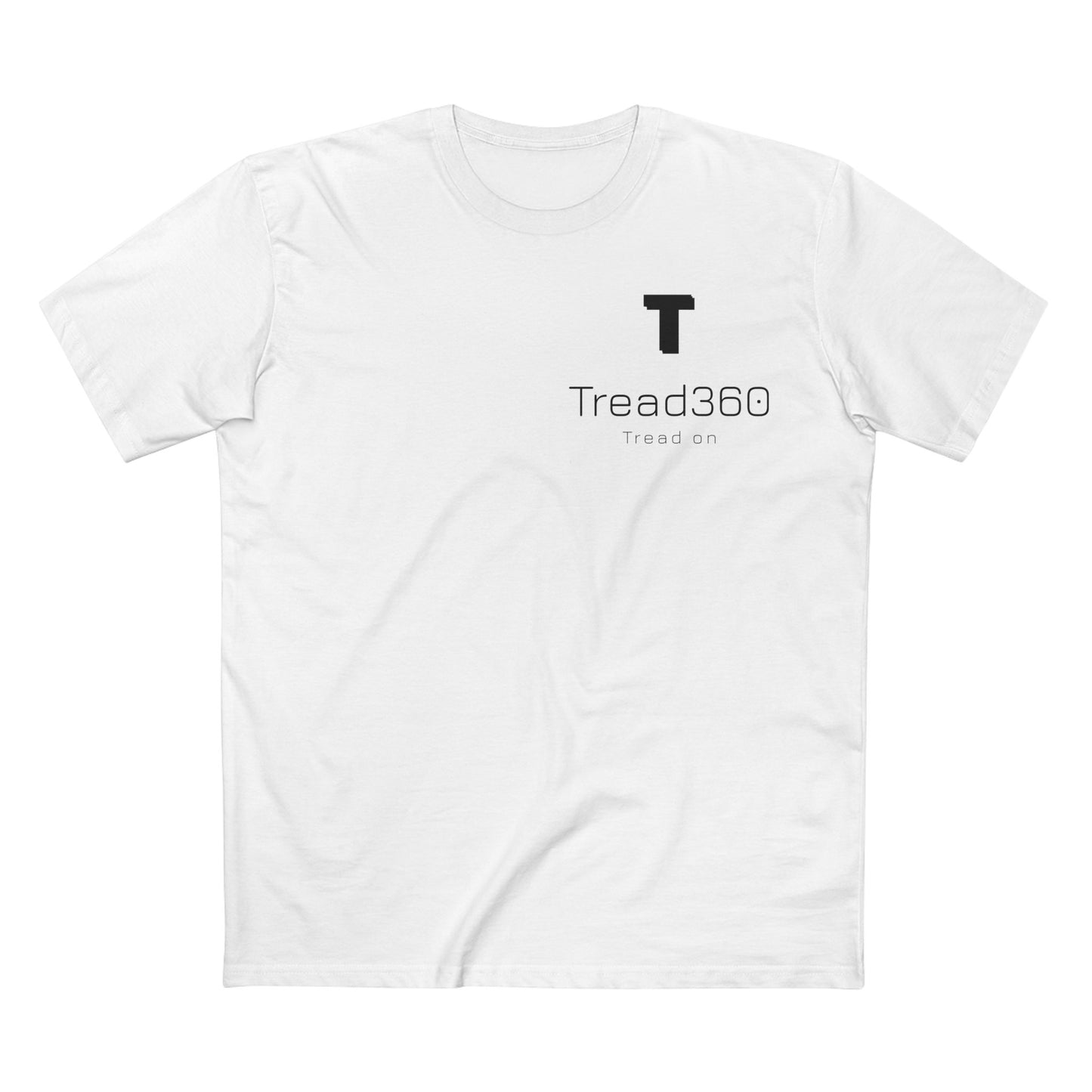 Minimalist Graphic Tee - Tread360 "Tread On" Design for Everyday Wear