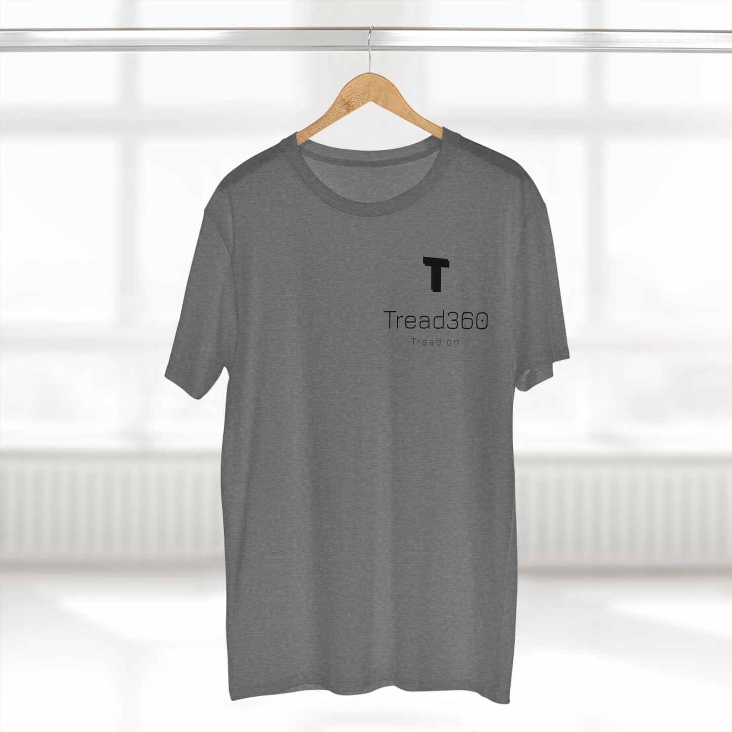 Minimalist Graphic Tee - Tread360 "Tread On" Design for Everyday Wear